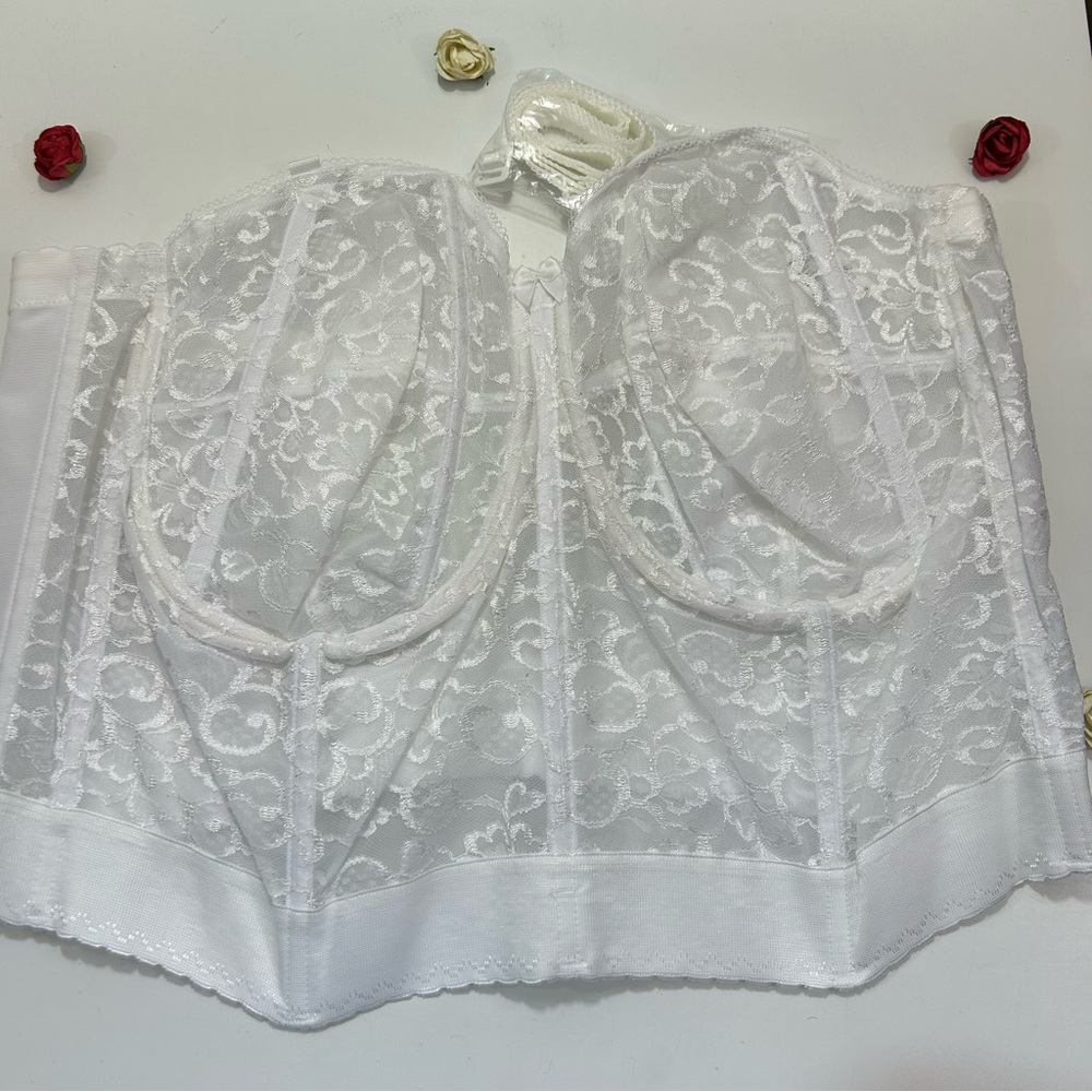 CCO Goddess White Lace Bustier Set of 2 48DD NWOT